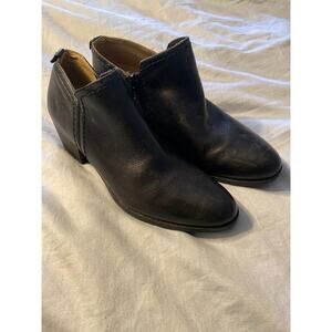Naturalizer Zarie Ankle Boots Booties Black Leather, Womens 9